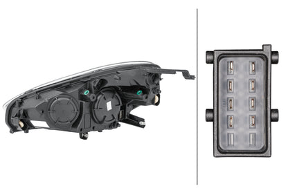 HELLA Bulb-Headlight - right - for e.g. Opel Adam (M13) 1LH354811-041