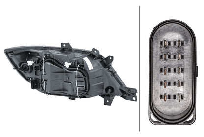 HELLA Halogen-Headlight - left - for e.g. Mercedes-Benz Sprinter 3-T Chassis (903) 1LH246047-071