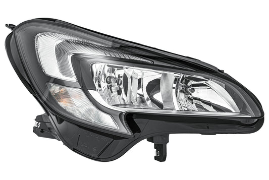 HELLA LED/Halogen/FF-Headlight - right - for e.g. Opel Corsa E (X15) 1LF011830-081