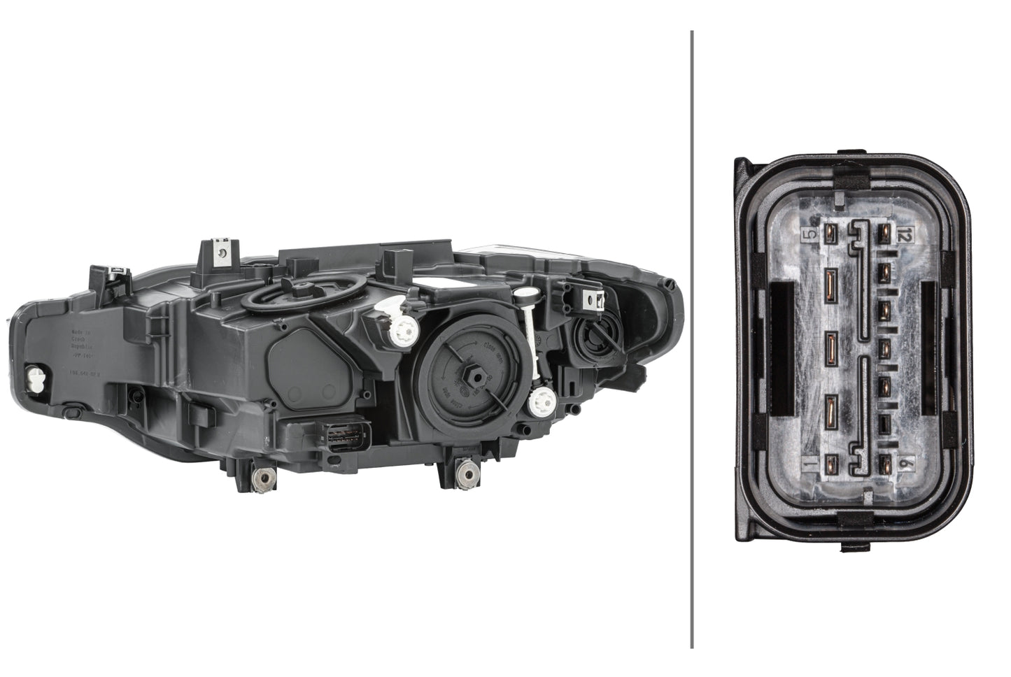 HELLA Halogen/FF-Headlight - right - for e.g. BMW 3 Touring (F31) 1LG012101-941
