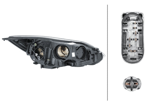 HELLA Halogen-Headlight - left - for e.g. Ford Focus III 1LA354994-071