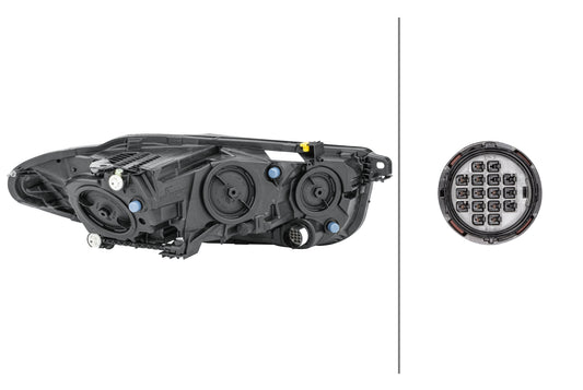 HELLA Halogen/LED/FF-Headlight - left - for e.g. Jaguar Xe (X760) 1LH011811-131