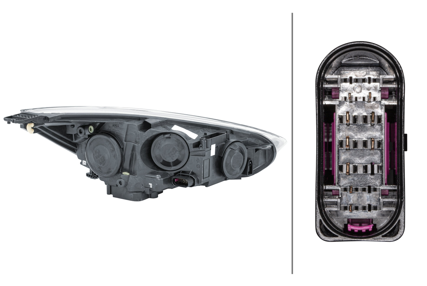 HELLA Bulb-Headlight - left - for e.g. Ford Focus III 1LE354827-031
