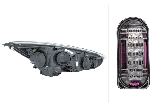 HELLA Bulb-Headlight - left - for e.g. Ford Focus III 1LE354827-131