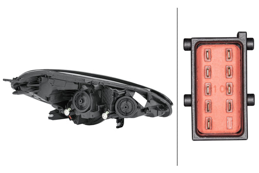 HELLA LED/Halogen/FF-Headlight - left - for e.g. Opel Corsa E (X15) 1LF011830-071