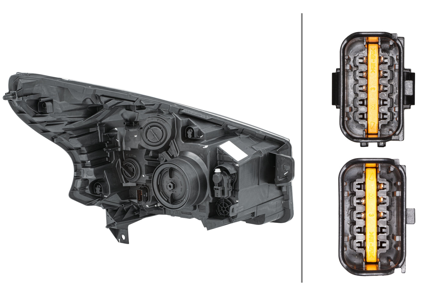 HELLA FF/Halogen-Headlight - left - for e.g. Vauxhall Vivaro B Box (X82) 1LE011565-131