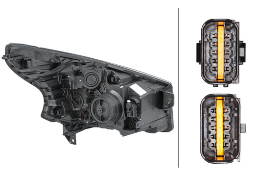 HELLA FF/Halogen-Headlight - left - for e.g. Vauxhall Vivaro B Box (X82) 1LE011565-131