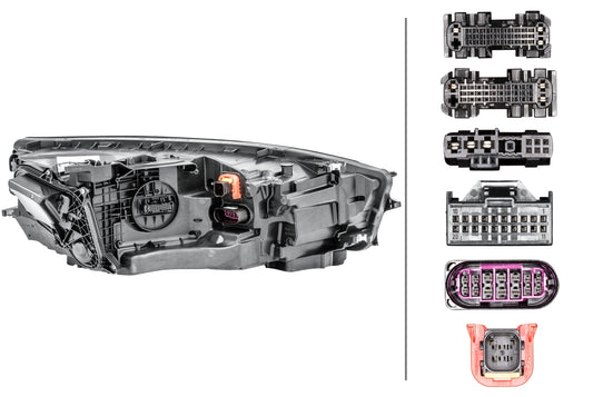 HELLA Matrix-Headlight - left - for e.g. Audi A7 Sportback (4GA, 4GF) 1EX011869-411