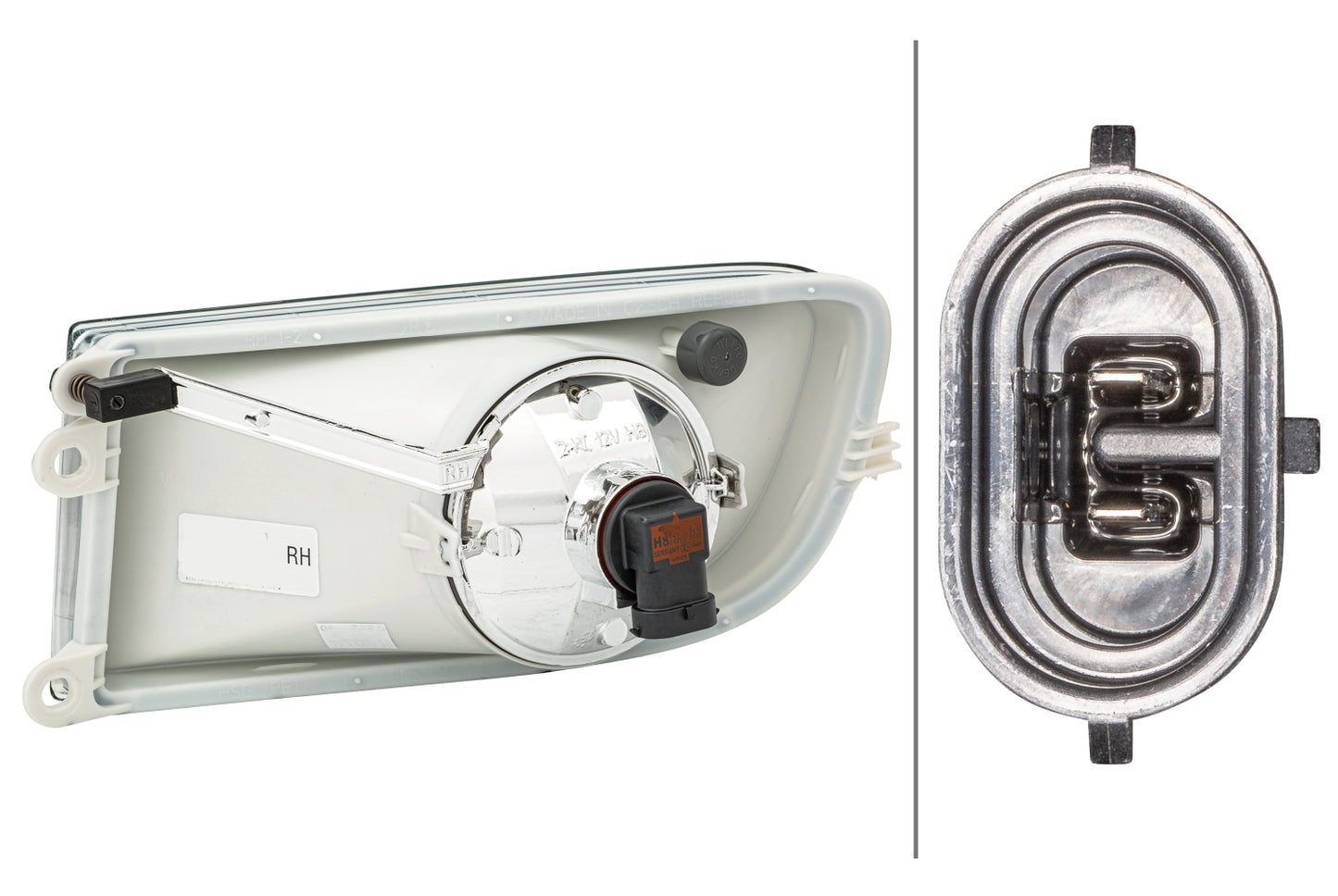 HELLA Bulb-Front Fog Light - right - for e.g. Skoda Octavia II (1Z3) 1N0354017-021