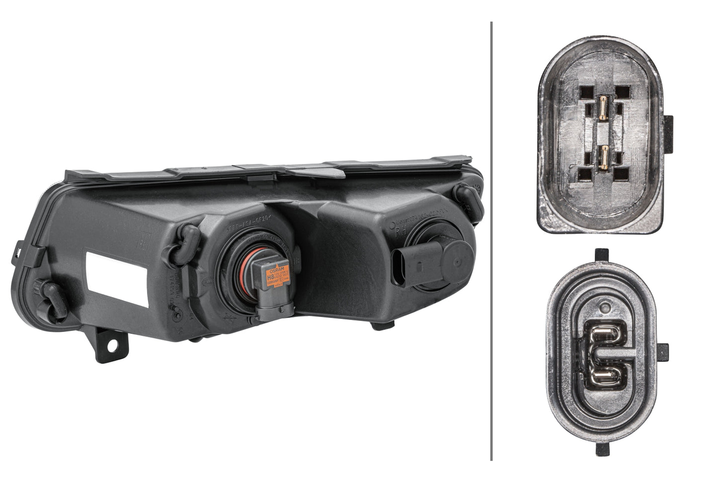 HELLA Bulb-Front Fog Light - right - for e.g. VW Polo (6R1, 6C1) 1ND010377-021