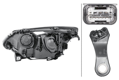 HELLA Halogen/DE-Headlight - right - for e.g. BMW 5 (E60) 1LL009449-041