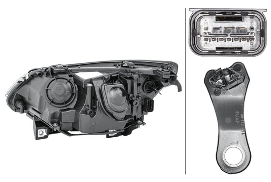 HELLA Halogen/DE-Headlight - right - for e.g. BMW 5 (E60) 1LL009449-041