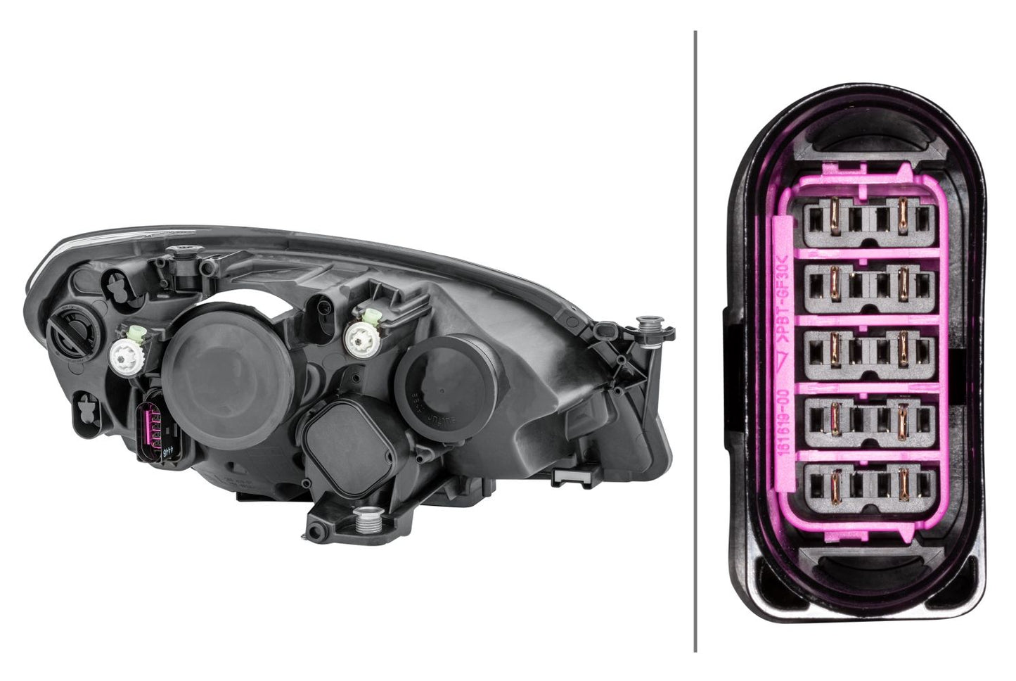 Halogen-Headlight - left - for e.g. Skoda Citigo