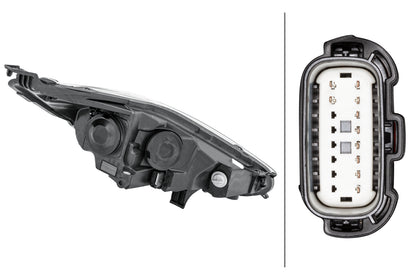 HELLA Halogen-Headlight - left - for e.g. Ford Fiesta VI (CB1, CCN) 1LL354803-091