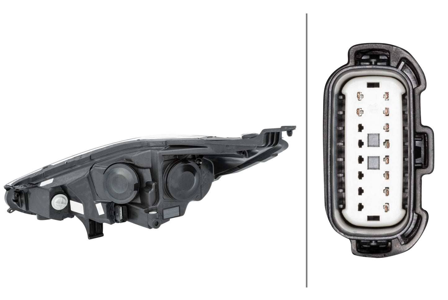 HELLA Halogen-Headlight - right - for e.g. Ford Fiesta VI (CB1, CCN) 1LL354803-101