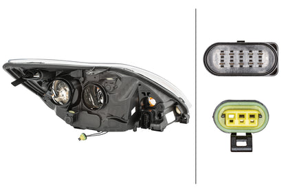 HELLA Bi-Xenon-Headlight - left - for e.g. Ford Focus II (DA_, HCP, DP) 1LL354807-031