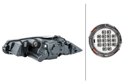 HELLA LED/Bi-Xenon-Headlight - right - for e.g. Jaguar Xf (X250) 1LL354815-101