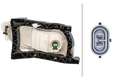 HELLA Bulb-Front Fog Light - left - for e.g. DAF XF 1ND010223-231