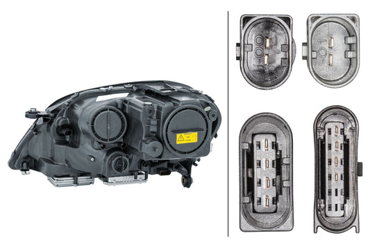Halogen/Bi-Xenon/FF-Headlight - right - for e.g. Mercedes-Benz M-Class (W164)
