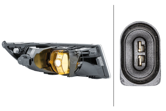 HELLA Bulb-Front Fog Light - left - for e.g. Skoda Fabia II (542) 1NE010299-111