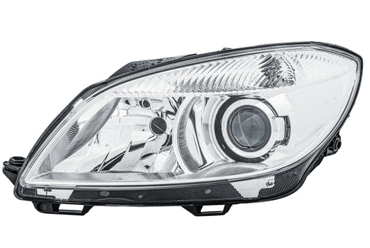 HELLA DE/Halogen/FF-Headlight - left - for e.g. Skoda Fabia II (542) 1ZL010417-411