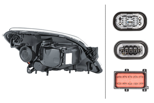 HELLA Bi-Xenon/Halogen-Headlight - left - for e.g. Opel Astra H (A04) 1ZS008710-311