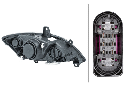 HELLA Bi-Xenon-Headlight - left - for e.g. Mercedes-Benz Vito / Mixto Box (W639) 1ZS009627-311