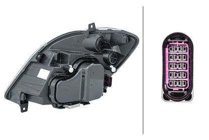 HELLA Bi-Xenon-Headlight - right - for e.g. Mercedes-Benz Sprinter 3,5-T Box (906) 1ZS247012-221