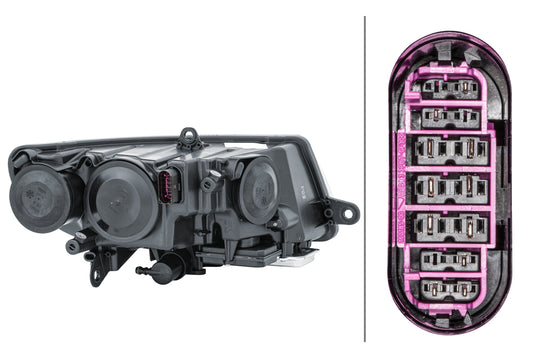 HELLA Halogen/Bi-Xenon/FF-Headlight - left - for e.g. Skoda Superb II Estate (3T5) 1ZS247047-331