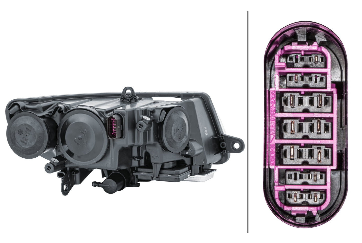 HELLA Halogen/Bi-Xenon/FF-Headlight - left - for e.g. Skoda Superb II Estate (3T5) 1ZS247047-331