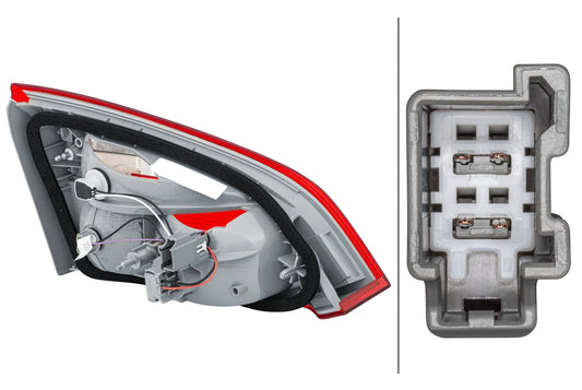 HELLA Rearlight - Bulb - Inner Section - right - for e.g. Ford Focus III Turnier 2NR354828-101