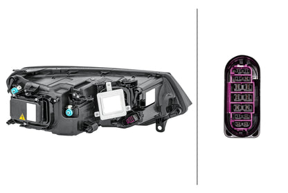 HELLA Bi-Xenon/LED-Headlight - left - for e.g. VW Touareg (7P5, 7P6) 1ZT010328-011