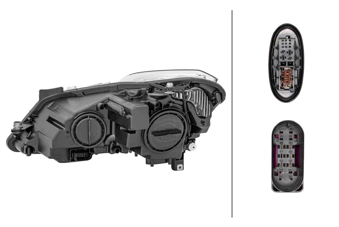 HELLA LED/Halogen/Bi-Xenon-Headlight - right - for e.g. Mercedes-Benz E-Class Coupe (C 1ZT011733-061