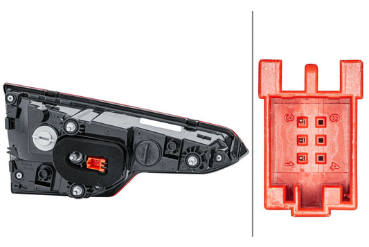 HELLA Rearlight - Bulb - Inner Section - right - for e.g. Audi A4 (8W2, 8WC, B9) 2SA012249-101