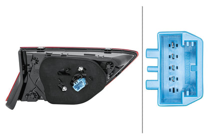 HELLA Rearlight - LED - Inner Section/Upper section - right - for e.g. VW Tiguan (Ad1) 2SA012522-101