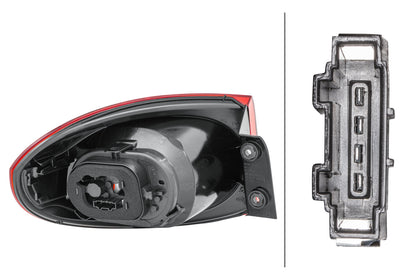 HELLA Rearlight - Bulb - Outer section - right - for e.g. VW Tiguan (5N_) 2SD009691-101