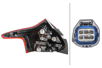 HELLA Rearlight - LED - right - for e.g. Ford Focus Iii 2VP354995-081