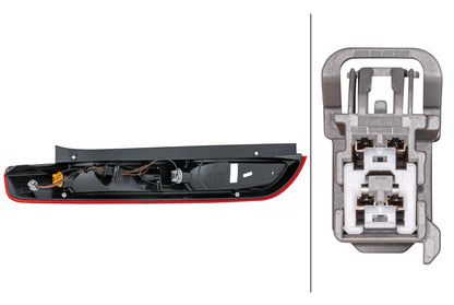 HELLA Rearlight - LED - Upper section - right - for e.g. Ford Focus II (Da_, Hcp, Dp) 2SD354816-021