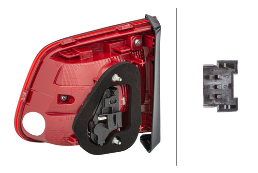 HELLA Rearlight - Bulb - Inner Section/Upper section - left - for e.g. VW Tiguan (5N_) 2SA010739-091
