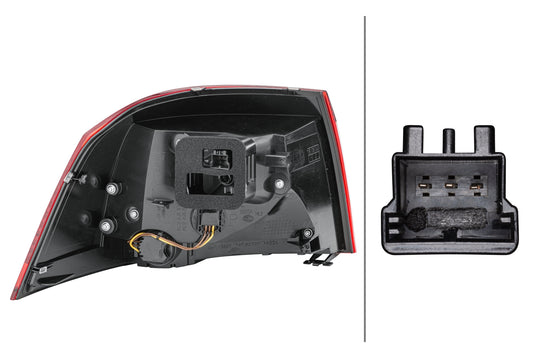 HELLA Rearlight - LED - Outer section - right - for e.g. VW Golf VI Convertible (517) 2SD010970-041