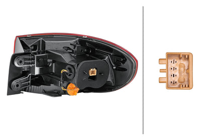 HELLA Rearlight - LED - Outer section/Upper section - left - for e.g. VW Tiguan (5N_) 2SD011715-051