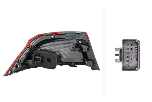 HELLA Rearlight - LED - Outer section - right - for e.g. VW Passat (3G2, Cb2) 2SD011881-061