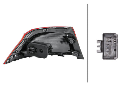HELLA Rearlight - LED - Outer section - right - for e.g. VW Passat (3G2, Cb2) 2SD011881-061