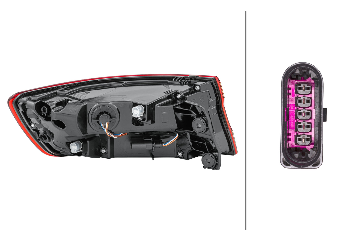 HELLA Rearlight - LED - Outer section - right - for e.g. Audi A4 (8W2, 8WC, B9) 2SD012246-061