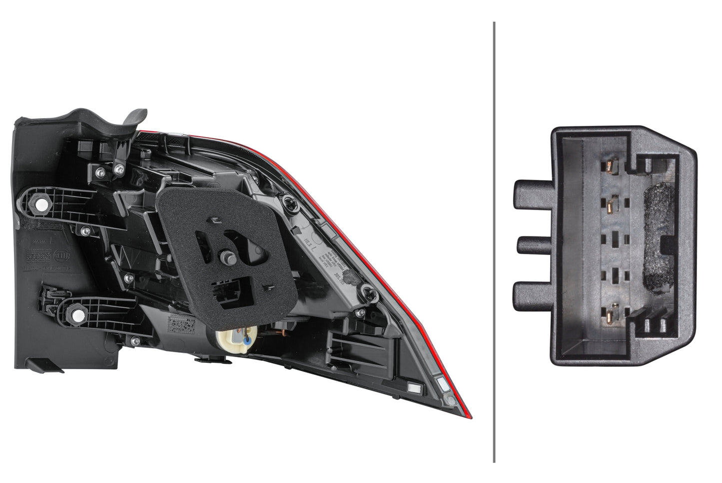 HELLA Rearlight - LED - Outer section/Upper section - left - for e.g. VW Tiguan (Ad1) 2SD012519-031