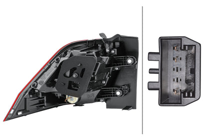 HELLA Rearlight - LED - Outer section/Upper section - right - for e.g. VW Tiguan (Ad1) 2SD012519-041