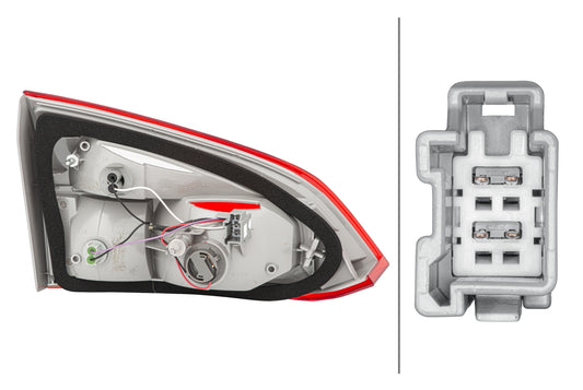 HELLA Rearlight - Bulb - Inner Section - right - for e.g. Ford Focus III Turnier 2TP354995-101