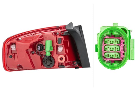 HELLA Rearlight - LED - Outer section - right - for e.g. Audi A4 (8K2, B8) 2SK010916-101