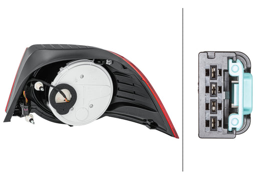 HELLA Rearlight - LED - Outer section - left - for e.g. VW Eos (1F7, 1F8) 2VA009246-131