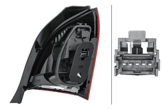 HELLA Rearlight - Bulb - Outer section - left - for e.g. Renault Twingo II (Cn0_) 2VA010938-031